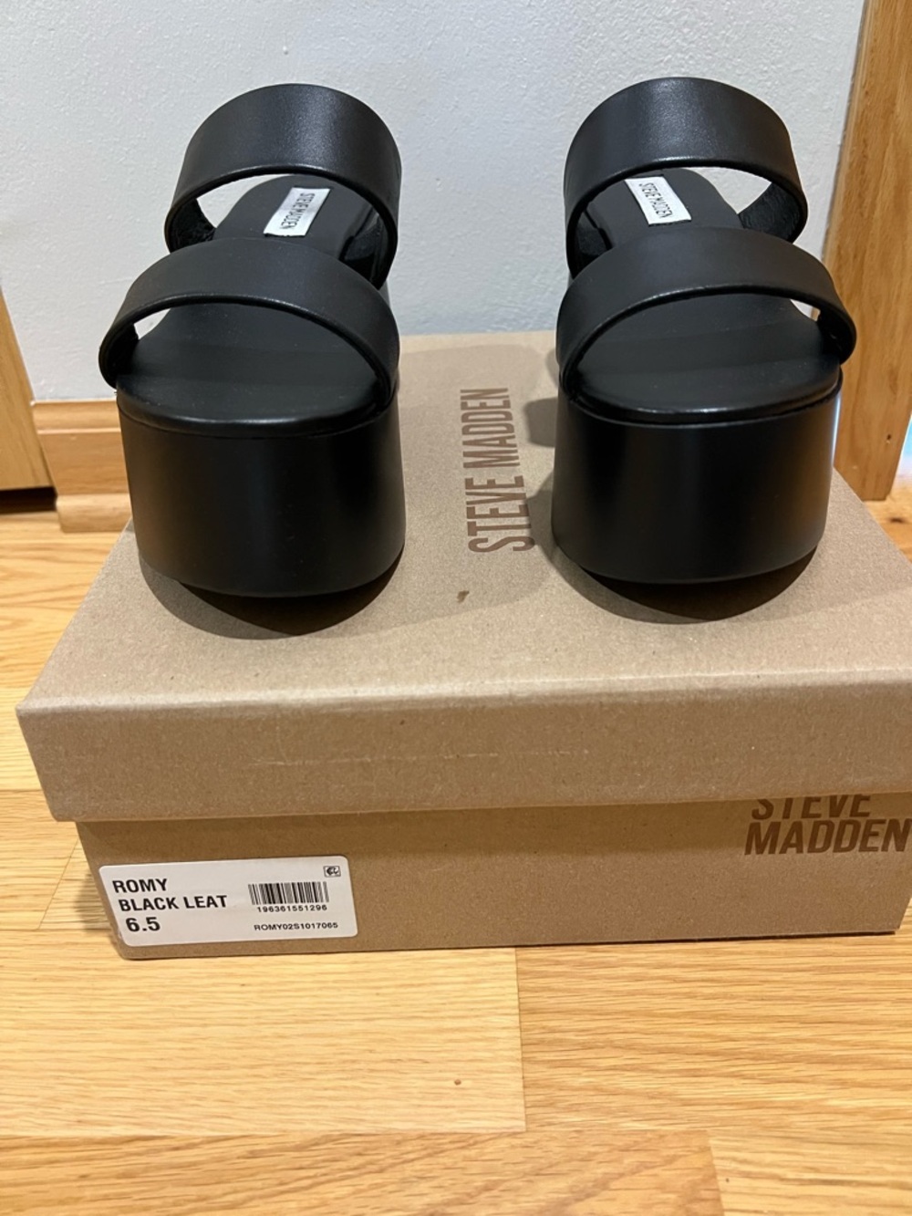 Nordstrom Black Platform Slide Sandals